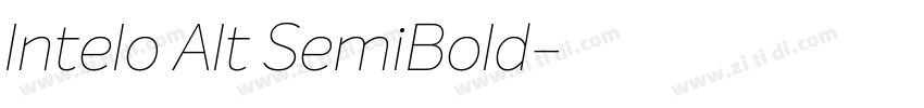 Intelo Alt SemiBold字体转换